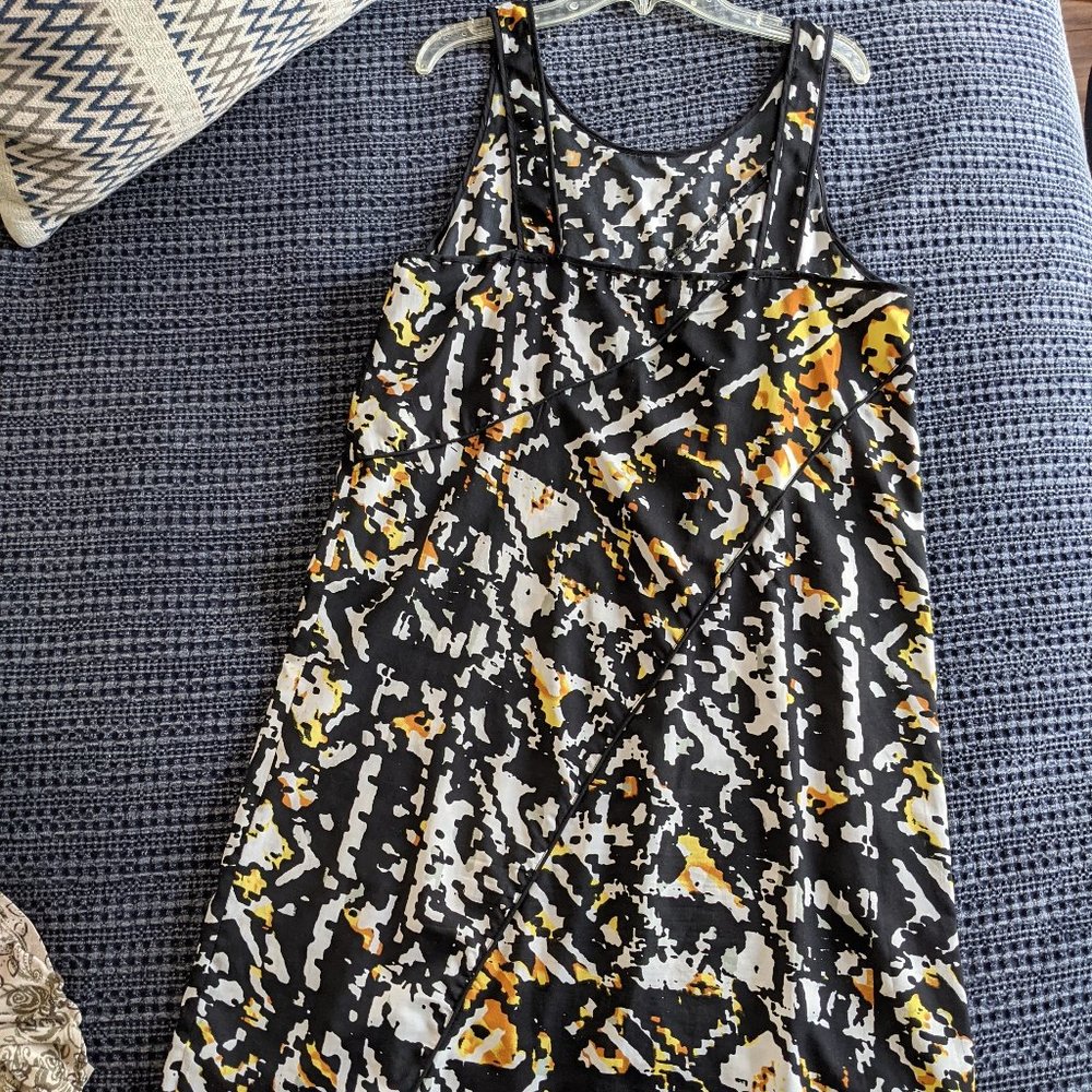 Walter Baker W118 Black Print Asymmetrical Dress M - Picture 6 of 15